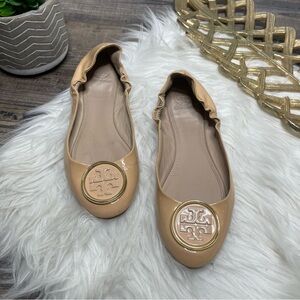 Tory Burch Tan Patient Flats